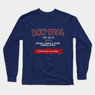 Raw Deal Bar & Restaurant, retro/vintage Austin, Texas Long Sleeve T-Shirt